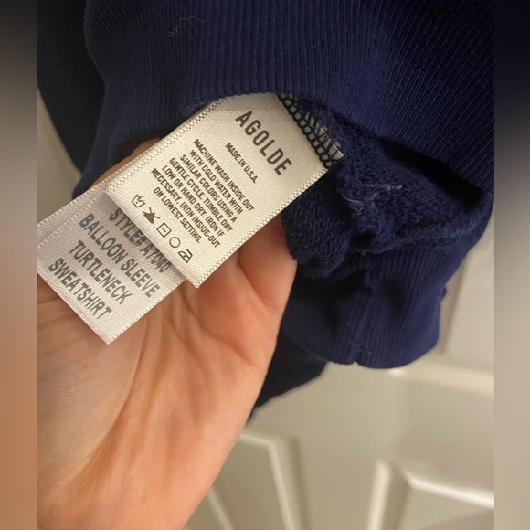 AGOLDE turtleneck Balloon Sleeve sweater - Picture 4 of 4